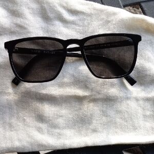 Warby Parker Black Square-Edge Sunglasses